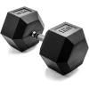imageCAP Barbell Coated Hex Dumbbell Weight  Multiple OptionsChrome Handle