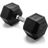 imageCAP Barbell Coated Hex Dumbbell Weight  Multiple OptionsChrome Handle