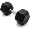 imageCAP Barbell Coated Hex Dumbbell Weight  Multiple OptionsChrome Handle