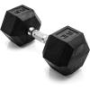 imageCAP Barbell Coated Hex Dumbbell Weight  Multiple OptionsChrome Handle