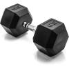 imageCAP Barbell Coated Hex Dumbbell Weight  Multiple OptionsChrome Handle