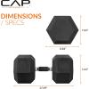 imageCAP Barbell Coated Hex Dumbbell Weight  Multiple OptionsComfort Grip