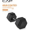 imageCAP Barbell Coated Hex Dumbbell Weight  Multiple OptionsComfort Grip