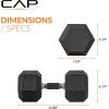 imageCAP Barbell Coated Hex Dumbbell Weight  Multiple OptionsComfort Grip