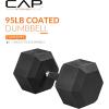 imageCAP Barbell Coated Hex Dumbbell Weight  Multiple OptionsComfort Grip