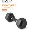 imageCAP Barbell Coated Hex Dumbbell Weight  Multiple OptionsComfort Grip