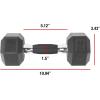 imageCAP Barbell Coated Hex Dumbbell Weight  Multiple OptionsComfort Grip