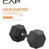 imageCAP Barbell Coated Hex Dumbbell Weight  Multiple OptionsComfort Grip