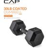 imageCAP Barbell Coated Hex Dumbbell Weight  Multiple OptionsComfort Grip