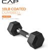 imageCAP Barbell Coated Hex Dumbbell Weight  Multiple OptionsComfort Grip