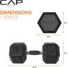imageCAP Barbell Coated Hex Dumbbell Weight  Multiple OptionsComfort Grip