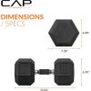 imageCAP Barbell Coated Hex Dumbbell Weight  Multiple OptionsComfort Grip