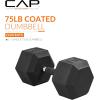 imageCAP Barbell Coated Hex Dumbbell Weight  Multiple OptionsComfort Grip