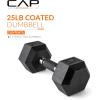 imageCAP Barbell Coated Hex Dumbbell Weight  Multiple OptionsComfort Grip