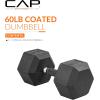 imageCAP Barbell Coated Hex Dumbbell Weight  Multiple OptionsComfort Grip