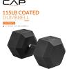 imageCAP Barbell Coated Hex Dumbbell Weight  Multiple OptionsComfort Grip