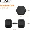 imageCAP Barbell Coated Hex Dumbbell Weight  Multiple OptionsComfort Grip