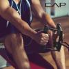 imageCAP Barbell Double D Handle with Rubber Grips Black