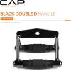 imageCAP Barbell Double D Handle with Rubber Grips Black