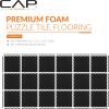 imageCAP Barbell Exercise Puzzle Mats Packs Tiles 24quotx24quot  Multiple OptionsDiamond  Black