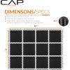 imageCAP Barbell Exercise Puzzle Mats Packs Tiles 24quotx24quot  Multiple OptionsDiamond  Black