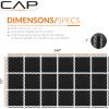 imageCAP Barbell Exercise Puzzle Mats Packs Tiles 24quotx24quot  Multiple OptionsDiamond  Black
