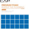 imageCAP Barbell Exercise Puzzle Mats Packs Tiles 24quotx24quot  Multiple OptionsDiamond  Blue