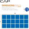 imageCAP Barbell Exercise Puzzle Mats Packs Tiles 24quotx24quot  Multiple OptionsDiamond  Blue