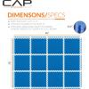 imageCAP Barbell Exercise Puzzle Mats Packs Tiles 24quotx24quot  Multiple OptionsDiamond  Blue