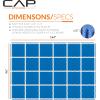 imageCAP Barbell Exercise Puzzle Mats Packs Tiles 24quotx24quot  Multiple OptionsDiamond  Blue