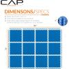imageCAP Barbell Exercise Puzzle Mats Packs Tiles 24quotx24quot  Multiple OptionsDiamond  Blue