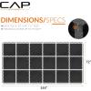 imageCAP Barbell Exercise Puzzle Mats Packs Tiles 24quotx24quot  Multiple OptionsPebble  Black