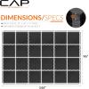 imageCAP Barbell Exercise Puzzle Mats Packs Tiles 24quotx24quot  Multiple OptionsPebble  Black