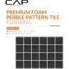 imageCAP Barbell Exercise Puzzle Mats Packs Tiles 24quotx24quot  Multiple OptionsPebble  Black