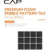 imageCAP Barbell Exercise Puzzle Mats Packs Tiles 24quotx24quot  Multiple OptionsPebble  Black