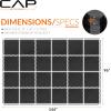 imageCAP Barbell Exercise Puzzle Mats Packs Tiles 24quotx24quot  Multiple OptionsPebble  Black