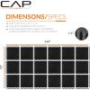 imageCAP Barbell Exercise Puzzle Mats Packs Tiles 24quotx24quot  Multiple OptionsT  Black