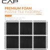 imageCAP Barbell Exercise Puzzle Mats Packs Tiles 24quotx24quot  Multiple OptionsT  Black