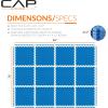 imageCAP Barbell Exercise Puzzle Mats Packs Tiles 24quotx24quot  Multiple OptionsTatami  Blue
