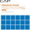 imageCAP Barbell Exercise Puzzle Mats Packs Tiles 24quotx24quot  Multiple OptionsTatami  Blue