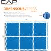 imageCAP Barbell Exercise Puzzle Mats Packs Tiles 24quotx24quot  Multiple OptionsTatami  Blue