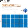 imageCAP Barbell Exercise Puzzle Mats Packs Tiles 24quotx24quot  Multiple OptionsTatami  Blue
