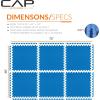 imageCAP Barbell Exercise Puzzle Mats Packs Tiles 24quotx24quot  Multiple OptionsTatami  Blue