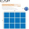 imageCAP Barbell Exercise Puzzle Mats Packs Tiles 24quotx24quot  Multiple OptionsTatami  Blue