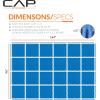 imageCAP Barbell Exercise Puzzle Mats Packs Tiles 24quotx24quot  Multiple OptionsTatami  Blue