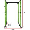 imageCAP Barbell Full Cage Power Rack Color Series  6 or 7 OptionsGreen