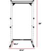 imageCAP Barbell Full Cage Power Rack Color Series  6 or 7 OptionsWhite