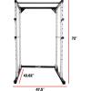 imageCAP Barbell Full Cage Power Rack Color Series  6 or 7 OptionsWhite