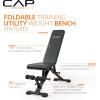 imageCAP Barbell MultiPurpose Adjustable Utility Strength Training Weight Bench  Multiple OptionsELITE