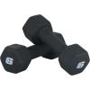 imageCAP Barbell Neoprene Dumbbell Weights Pairs ampamp Sets  Multiple ColorsBlack